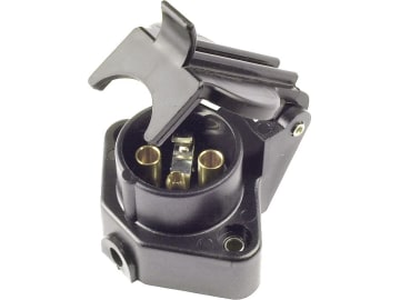 Herth + Buss Steckdose 4-polig, 6 – 24 V, Schraubanschluss, mit Schlussleuchtenabschaltung, Kunststoff, 51 305 134 Herth + Buss Steckdose 4-polig, 6 – 24 V, Schraubanschluss, mit Schlussleuchtenabschaltung, Kunststoff, 51 305 134