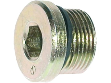 Verschlussschraube "VSTI-R" R 3/4", Stahl verzinkt, Innensechskant, Weichdichtung Verschlussschraube "VSTI-R" R 3/4", Stahl verzinkt, Innensechskant, Weichdichtung