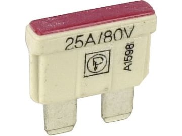 Herth + Buss Flachstecksicherung "FKS-80, LF, Standard", 80 V, 25 A, natur, für Elektrofahrzeuge, 50 295 856 Herth + Buss Flachstecksicherung "FKS-80, LF, Standard", 80 V, 25 A, natur, für Elektrofahrzeuge, 50 295 856
