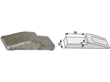Industriehof® Baggerzahn, 145 x 45 mm, für Erdschaufel, zum Anschweißen, 18300-10 Industriehof® Baggerzahn, 145 x 45 mm, für Erdschaufel, zum Anschweißen, 18300-10