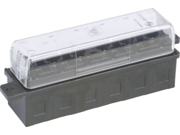 Herth + Buss Sicherungsdose 95 x 25 x 24 mm, 6-polig, mit Flachsteckanschluss für Flachstecksicherungen "Standard", 50 300 647 Herth + Buss Sicherungsdose 95 x 25 x 24 mm, 6-polig, mit Flachsteckanschluss für Flachstecksicherungen "Standard", 50 300 647