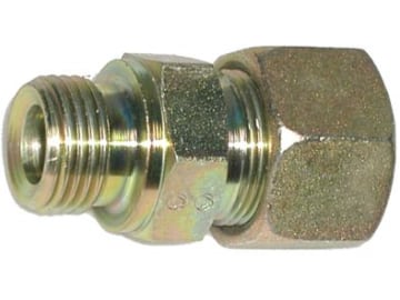 Einschraubverschraubung "GE-LR", leicht, R 3/8", RA 10, gerade, Abdichtung Dichtkante Einschraubverschraubung "GE-LR", leicht, R 3/8", RA 10, gerade, Abdichtung Dichtkante