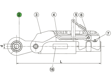 Walterscheid Stabilisator "ADSST-B", Grundkörper mechanisch, mit Spannstift, 350 mm, Federweg +/- 33 mm, für Unterlenker mechanisch, 1309183 Walterscheid Stabilisator "ADSST-B", Grundkörper mechanisch, mit Spannstift, 350 mm, Federweg +/- 33 mm, für Unterlenker mechanisch, 1309183