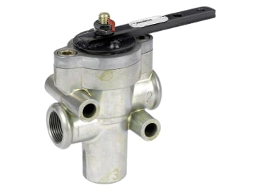 Wabco Handbremsventil, pneumatisch Hebelbohrung Ø 6 mm, Nullstellung 0°, Betriebsdruck max. 10 bar, Austauschteil, 461 701 002 7 Wabco Handbremsventil, pneumatisch Hebelbohrung Ø 6 mm, Nullstellung 0°, Betriebsdruck max. 10 bar, Austauschteil, 461 701 002 7