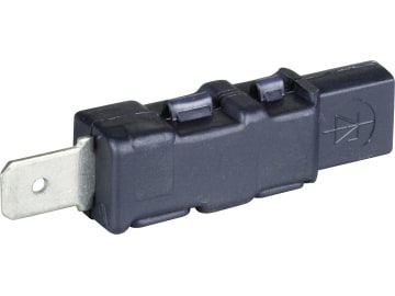 Herth + Buss Diode 1 A 400 V, 2 x 6,3 mm; Flachstecker; Flachsteckhülse, 50 292 030 Herth + Buss Diode 1 A 400 V, 2 x 6,3 mm; Flachstecker; Flachsteckhülse, 50 292 030