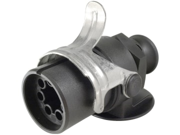Herth + Buss EBS-Stecker 7-polig, 24 V, Crimpverbinder, mit Zugentlastung, gedrehten Kontakten, Trompetenkappe, Manteldichtung, 51 305 551 Herth + Buss EBS-Stecker 7-polig, 24 V, Crimpverbinder, mit Zugentlastung, gedrehten Kontakten, Trompetenkappe, Manteldichtung, 51 305 551