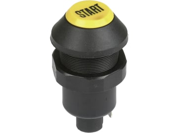 Herth + Buss Druckknopfschalter "Start", 2 x Flachsteckanschluss 6,3 mm, 12 V - 20 A; 24 V - 10 A, 70 490 177 Herth + Buss Druckknopfschalter "Start", 2 x Flachsteckanschluss 6,3 mm, 12 V - 20 A; 24 V - 10 A, 70 490 177