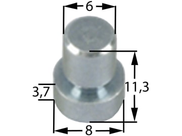 Scherbolzen Ø außen 6 mm; 8 mm für Ayp, Husqvarna: Messerkupplungen an Traktoren Scherbolzen Ø außen 6 mm; 8 mm für Ayp, Husqvarna: Messerkupplungen an Traktoren