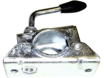 Klemmbügel für Abstellstütze und Stützrad mit 48 mm Ø Außenrohr, z. B. für Stützrad (Best. Nr. 10476323). Klemmbügel für Abstellstütze und Stützrad mit 48 mm Ø Außenrohr, z. B. für Stützrad (Best. Nr. 10476323).