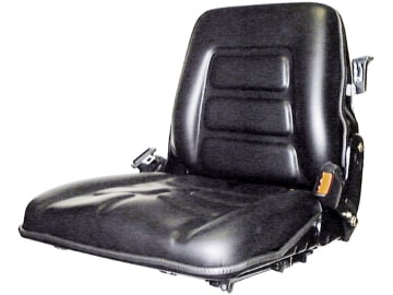 Staplersitz "ST 12" mechanisch gefedert, in Rückenlehne, mit/ohne Sitzkontaktschalter, PVC-Kunstleder, schwarz Staplersitz "ST 12" mechanisch gefedert, in Rückenlehne, mit/ohne Sitzkontaktschalter, PVC-Kunstleder, schwarz