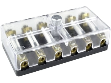 Herth + Buss Sicherungsdose 6-polig, mit Schraubanschluss für Torpedosicherungen, 50 300 626 Herth + Buss Sicherungsdose 6-polig, mit Schraubanschluss für Torpedosicherungen, 50 300 626