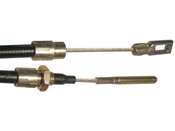 Bremsseil, Al-Ko, BPW, Peitz, Knott, WAP, Auge/Gewinde, Länge Hülle 1.130 mm, Länge 1.385 mm, Ø Glocke 14 mm, alte Ausführung Bremsseil, Al-Ko, BPW, Peitz, Knott, WAP, Auge/Gewinde, Länge Hülle 1.130 mm, Länge 1.385 mm, Ø Glocke 14 mm, alte Ausführung