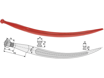 Industriehof® Frontladerzinken 760 mm, M 22 x 1,5, spitz, gebogen, für Bressel, 18782 Industriehof® Frontladerzinken 760 mm, M 22 x 1,5, spitz, gebogen, für Bressel, 18782
