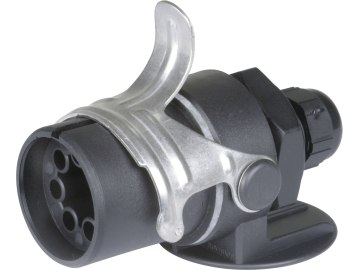 Herth + Buss EBS-Stecker 7-polig, 24 V, Crimpverbinder, mit gedrehten Kontakten und Lamellenkappe, 51 305 552 Herth + Buss EBS-Stecker 7-polig, 24 V, Crimpverbinder, mit gedrehten Kontakten und Lamellenkappe, 51 305 552