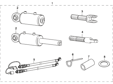 Walterscheid HVST-Satz "540", Einbaulänge ab 650 mm, für Stabilisatoren hydraulisch, 1203509 Walterscheid HVST-Satz "540", Einbaulänge ab 650 mm, für Stabilisatoren hydraulisch, 1203509