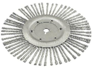 Wildkrautbürste Stahldrahtzöpfe, radial, Ø 250 mm, Bohrung 20,0 mm, für Dolmar, Husqvarna, Iseki, Solo Wildkrautbürste Stahldrahtzöpfe, radial, Ø 250 mm, Bohrung 20,0 mm, für Dolmar, Husqvarna, Iseki, Solo
