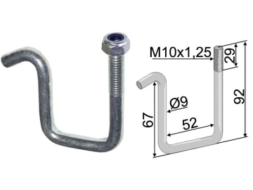 Industriehof® Zinkenhalter 92/67 x 52 x 9 mm für Striegelzinken Rahmen 50 x 50 mm, universal, 10.ST-HH-16 Industriehof® Zinkenhalter 92/67 x 52 x 9 mm für Striegelzinken Rahmen 50 x 50 mm, universal, 10.ST-HH-16