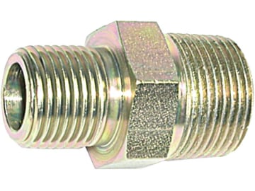 Gewindenippel "RST-R" R 1/2" AG NPT/R 1/4" AG NPT, gerade, reduziert, Abdichtung durch Kegelgewinde Gewindenippel "RST-R" R 1/2" AG NPT/R 1/4" AG NPT, gerade, reduziert, Abdichtung durch Kegelgewinde
