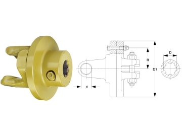 Walterscheid Scherbolzenkupplung "KB61/30", W 2600, 1 3/4" 20, d 42 mm, Auslösekraft 4.800 Nm, Verschluss Klemmkonus CC, 1346424 Walterscheid Scherbolzenkupplung "KB61/30", W 2600, 1 3/4" 20, d 42 mm, Auslösekraft 4.800 Nm, Verschluss Klemmkonus CC, 1346424