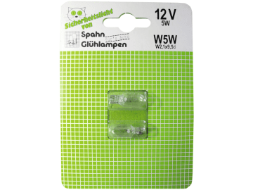 Glassockellampe 12 V, 5 W, W2,1x9,5d, in der Klarsichtpackung, 2 St. Glassockellampe 12 V, 5 W, W2,1x9,5d, in der Klarsichtpackung, 2 St.