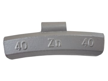 Tip Top Zink Ausgleichgewicht, "ZA Economy Line", mit Haltefeder, für PKW-Universal-Leichtmetallräder Tip Top Zink Ausgleichgewicht, "ZA Economy Line", mit Haltefeder, für PKW-Universal-Leichtmetallräder