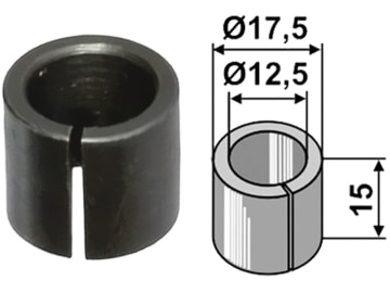 Industriehof® Spannbuchse 15 x 2,5 mm Ø innen 12,5 mm Ø außen 17,5 mm für Dücker, 63-DÜC-91 Industriehof® Spannbuchse 15 x 2,5 mm Ø innen 12,5 mm Ø außen 17,5 mm für Dücker, 63-DÜC-91
