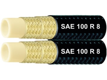 Thermoplastschlauch "SAE 100 R 8" NW DN 8 - 5/16", 8,1 x 13,4 mm, zwilling Thermoplastschlauch "SAE 100 R 8" NW DN 8 - 5/16", 8,1 x 13,4 mm, zwilling