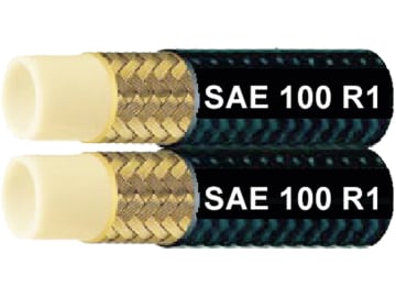 Thermoplastschlauch "SAE 100 R 1" NW DN 8 - 5/16", 8,1 x 13,2 mm, zwilling Thermoplastschlauch "SAE 100 R 1" NW DN 8 - 5/16", 8,1 x 13,2 mm, zwilling