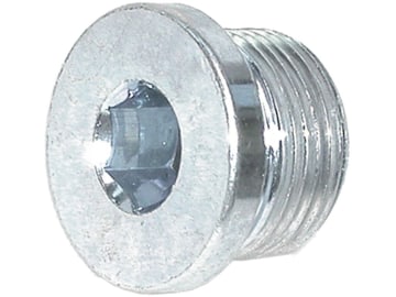 Verschlussschraube R 1/8", 8 mm, DIN 908, zöllig, zylindrisch, Innensechskant, Einschraubzapfen Form A (DIN 3852) Verschlussschraube R 1/8", 8 mm, DIN 908, zöllig, zylindrisch, Innensechskant, Einschraubzapfen Form A (DIN 3852)