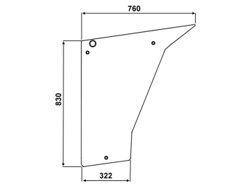 Türscheibe, klar, unten, für Deutz-Fahr DX 3.10-DX 3.90-Kabine DX 3 Vario Cab Türscheibe, klar, unten, für Deutz-Fahr DX 3.10-DX 3.90-Kabine DX 3 Vario Cab