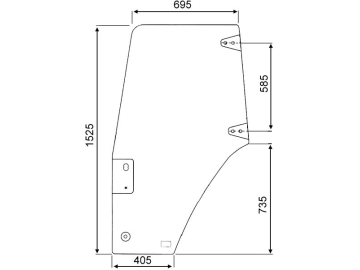 Türscheibe, grün, links, rahmenlos, Siebdruck, für Case IH JX70U-JX100U, JX1070U-JX1100U, MXM120-190, Ford New Holland TL70-100, TLA70A-100A, 4635-7635, TM115-190, TS80-115, 6010-6080, 7030-7060 Türscheibe, grün, links, rahmenlos, Siebdruck, für Case IH JX70U-JX100U, JX1070U-JX1100U, MXM120-190, Ford New Holland TL70-100, TLA70A-100A, 4635-7635, TM115-190, TS80-115, 6010-6080, 7030-7060