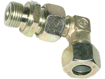 Winkel-Einschraubverschraubung "EVW-LM" leicht, metrisch, zylindrisch, 90 °, einstellbar, Dichtkante Winkel-Einschraubverschraubung "EVW-LM" leicht, metrisch, zylindrisch, 90 °, einstellbar, Dichtkante