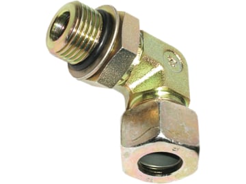 Winkel-Einschraubverschraubung "EWE-SR" schwer, RA 12, 3/4"-16, 90 °, einstellbar, Dichtscheibe, O-Ring Winkel-Einschraubverschraubung "EWE-SR" schwer, RA 12, 3/4"-16, 90 °, einstellbar, Dichtscheibe, O-Ring