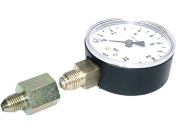 Manometerverschraubung "MAV-JR", UNF-Gewinde mit 74° Außenkonus, 1/2"-20 AG UNF - R 1/4" IG BSPP Manometerverschraubung "MAV-JR", UNF-Gewinde mit 74° Außenkonus, 1/2"-20 AG UNF - R 1/4" IG BSPP