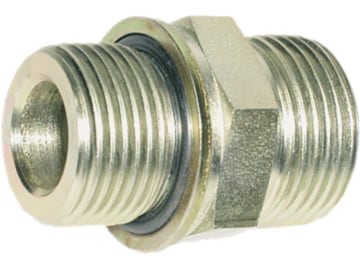 Einschraubverschraubung "GE-OM", metrisch, zylindrisch/zöllig, UNF-UN, gerade, O-Ring und Kammerring/flachdichtend O-Ring Einschraubverschraubung "GE-OM", metrisch, zylindrisch/zöllig, UNF-UN, gerade, O-Ring und Kammerring/flachdichtend O-Ring