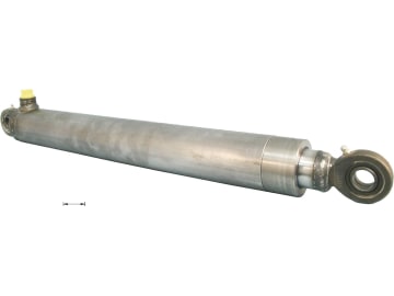 Schema Hydraulikzylinder "ETS50", einfachwirkend mit Gelenkaugen, Ø Zylinder 70 mm, Ø Kolben 50,0 mm, Hub 100 mm Schema Hydraulikzylinder "ETS50", einfachwirkend mit Gelenkaugen, Ø Zylinder 70 mm, Ø Kolben 50,0 mm, Hub 100 mm