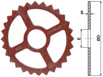 Industriehof® Sternring Ø 470 mm, 118 mm, 14,0 mm, Sphäroguss (GGG50), für universal, 311-471 Industriehof® Sternring Ø 470 mm, 118 mm, 14,0 mm, Sphäroguss (GGG50), für universal, 311-471
