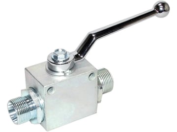 Absperrhahn M 22 x 1,5 AG, mit Befestigungsbohrungen 6,5 mm, Baureihe leicht Absperrhahn M 22 x 1,5 AG, mit Befestigungsbohrungen 6,5 mm, Baureihe leicht