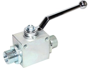 Absperrhahn M 18 x 1,5 AG, mit Befestigungsbohrungen 4,5 mm, Baureihe schwer Absperrhahn M 18 x 1,5 AG, mit Befestigungsbohrungen 4,5 mm, Baureihe schwer