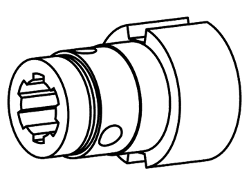 Walterscheid Nabe, Profil 1 3/4" 6, Verschluss Klemmkonus CC, für Reib-Freilaufkupplung FK96/4, 1101047 Walterscheid Nabe, Profil 1 3/4" 6, Verschluss Klemmkonus CC, für Reib-Freilaufkupplung FK96/4, 1101047