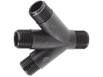 Agrotop 4-Wege-Anschluss, 45 °; 90 °, G 1/2" AG (BSP), mit Außengewinde (AG), 10733 Agrotop 4-Wege-Anschluss, 45 °; 90 °, G 1/2" AG (BSP), mit Außengewinde (AG), 10733