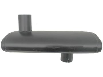 Schalldämpfer waagerecht, Einlass 76 mm, Auslass 78 mm, Länge 500 mm, für Case IH Maxxum 5120, 5220 Schalldämpfer waagerecht, Einlass 76 mm, Auslass 78 mm, Länge 500 mm, für Case IH Maxxum 5120, 5220
