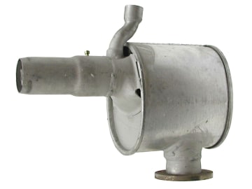 Schalldämpfer mit Anschluss für selbstreinigenden Luftfilter, Auslass 60 mm, Länge 370 mm, für Case IH JXU 90, 100 Schalldämpfer mit Anschluss für selbstreinigenden Luftfilter, Auslass 60 mm, Länge 370 mm, für Case IH JXU 90, 100