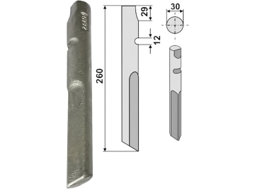Industriehof® Kreiseleggenzinken links/rechts, 260 mm, für Krone, RH-82 Industriehof® Kreiseleggenzinken links/rechts, 260 mm, für Krone, RH-82