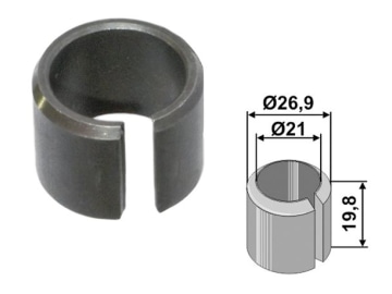 Industriehof® Spannbuchse 19,8 x 2,95 mm Ø innen 21 mm Ø außen 26,9 mm für Tünnissen Stocks, 63-PER-66 Industriehof® Spannbuchse 19,8 x 2,95 mm Ø innen 21 mm Ø außen 26,9 mm für Tünnissen Stocks, 63-PER-66