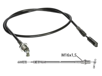 Industriehof® Bowdenzug 2,200 mm, für Frontlader Einhebel-Steuergerät Baas-Trima Industriehof® Bowdenzug 2,200 mm, für Frontlader Einhebel-Steuergerät Baas-Trima