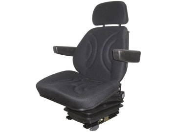 Traktorsitz "Profi-Star 2 Plus", luftgefedert, in der Rückenlehne, PVC-Kunstleder, schwarz Traktorsitz "Profi-Star 2 Plus", luftgefedert, in der Rückenlehne, PVC-Kunstleder, schwarz