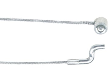 Bowdenzug Ø 1,9 mm, 2.000 mm, mit angepressten Nippel Ø 6,4 mm und Endstück Z-Form Ø 4 mm Bowdenzug Ø 1,9 mm, 2.000 mm, mit angepressten Nippel Ø 6,4 mm und Endstück Z-Form Ø 4 mm