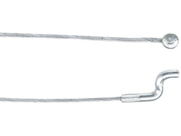 Bowdenzug Ø 1,9 mm, 2.000 mm, mit angepressten Nippel Ø 8 x 8 mm und Endstück Z-Form Ø 4 mm Bowdenzug Ø 1,9 mm, 2.000 mm, mit angepressten Nippel Ø 8 x 8 mm und Endstück Z-Form Ø 4 mm