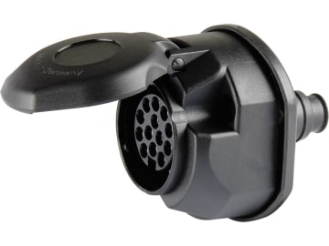 Herth + Buss Steckdose 13-polig, 12 V, Schraubanschluss, mit Kappe, Kunststoff, 51 305 031 Herth + Buss Steckdose 13-polig, 12 V, Schraubanschluss, mit Kappe, Kunststoff, 51 305 031